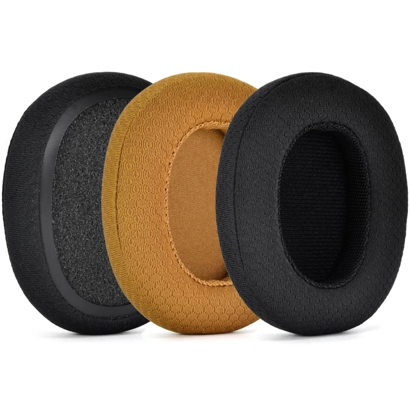 Mesh Fabric Earpads Ear Pads for Skullcandy Crusher Earphone Memory Foam Earcups Easily Replaced Headphone Ear Cushions K1KF