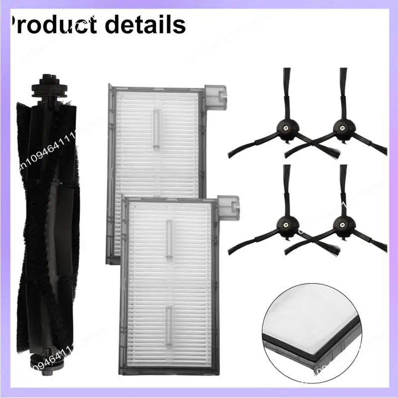 Piezas de repuesto N83R para Robot aspirador Eufy X8 Pro Series X8 Pro SES, filtro HEPA de Cepillo Lateral principal