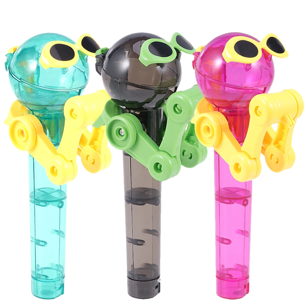 3 Pcs Toy 2 Colors Random Arm Safe Novelty Relax Candy Toy Party Plastic Novelty Candy Case Toys