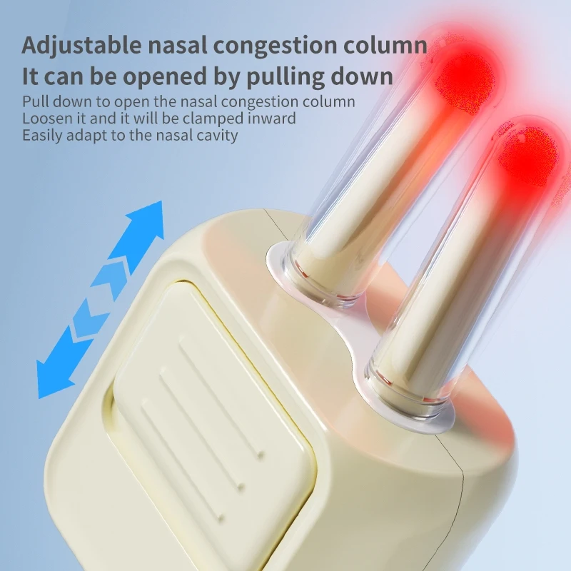 Smart Nasal Phototherapy Device Red Light Infrared Therapy Relief for Nasal Congestior Sneezing and Runny Nose Nasal Care
