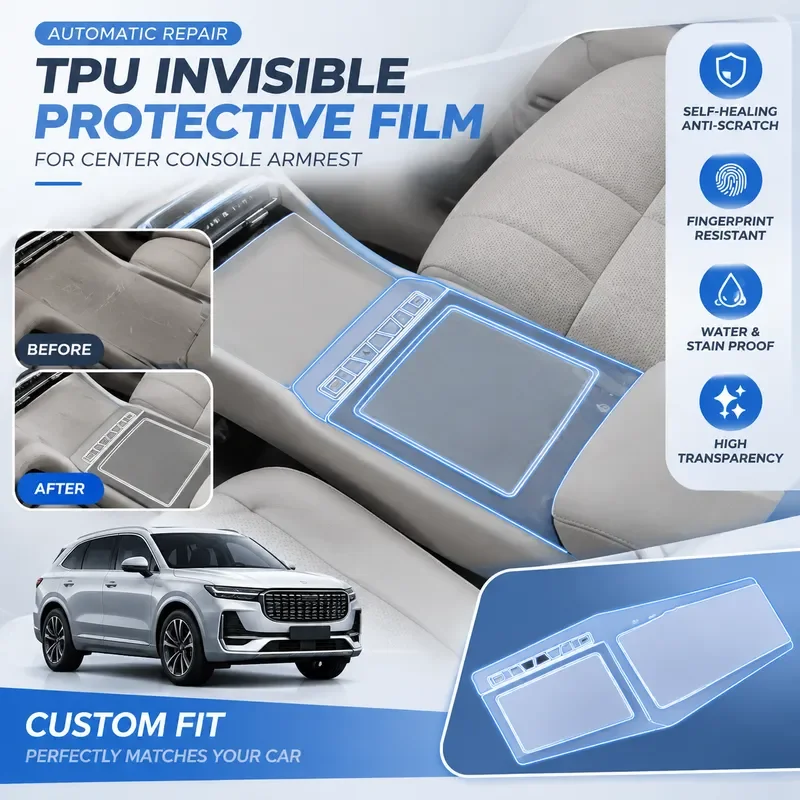 For BYD Tang Interior Protective Film Central Control Navigation Screen Protector Dashboard Console Sticker Anti Scratch