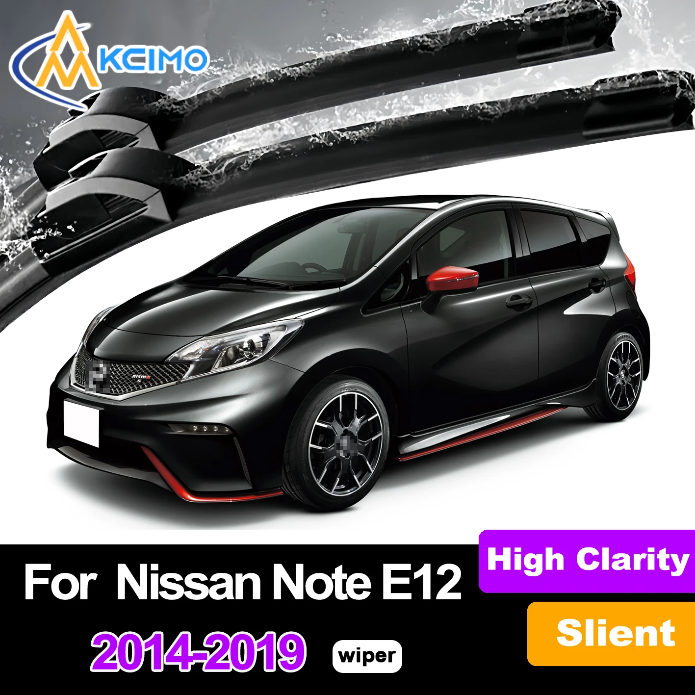 

Kcimo Front Windshield Wiper Blades For Nissan Note E12 2014-2019 Nissan Versa Note Windscreen Window Car Accessories