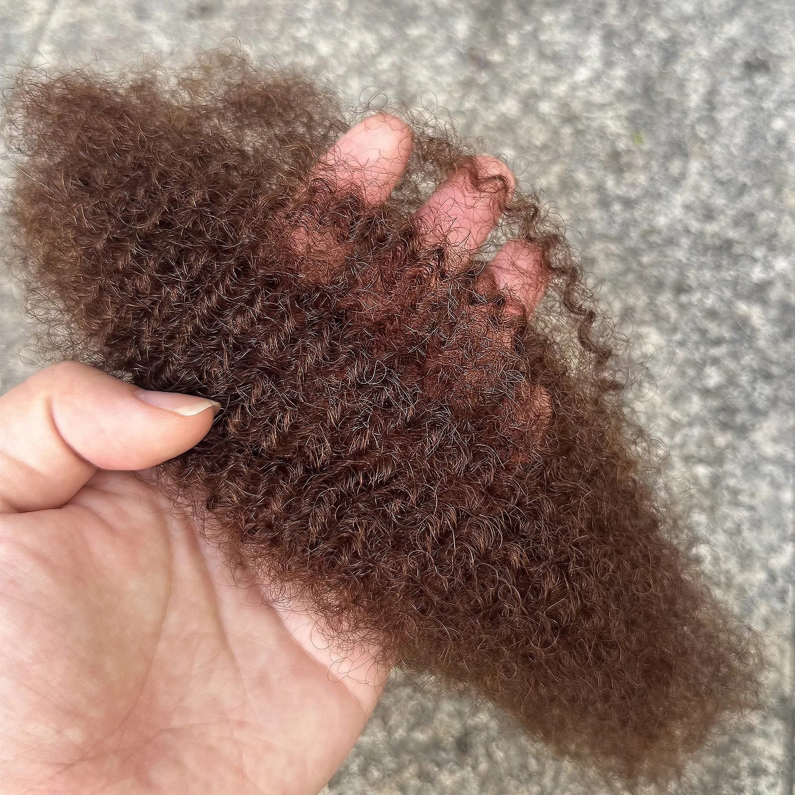 4C Afro Kinky Bulk Human Hair Extensions No Weft 10-18 Inch Brazilian Remy for Locs Micro Twist Braiding 30/50g Pack