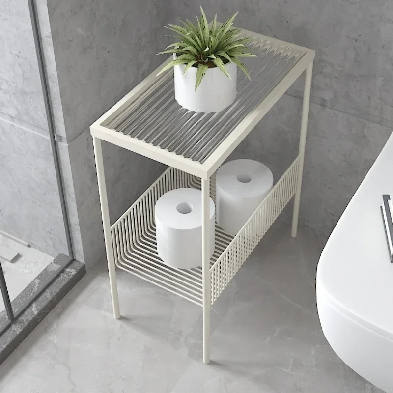 Light Luxury Home Shelves: Modern Minimalist Storage Racks for Gadgets, Bathroom Organizer, Versatile Use, Stylish Shelving