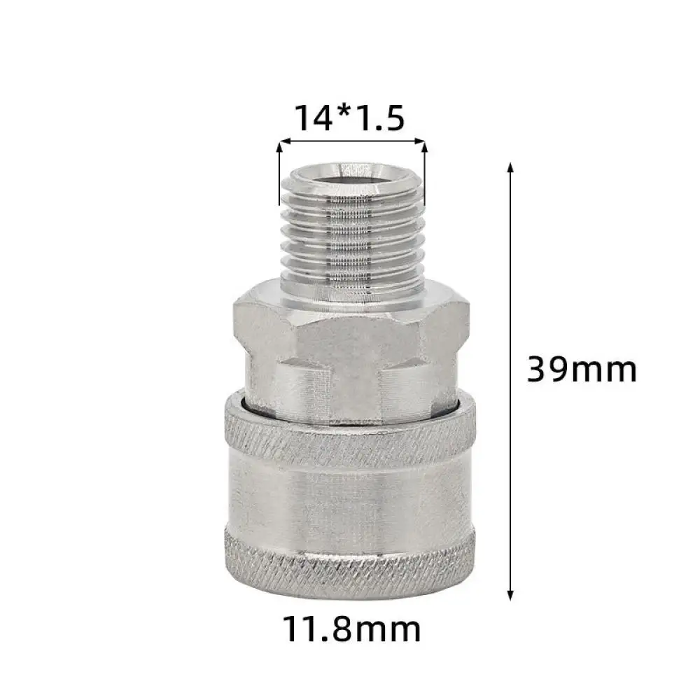 Car Washing Machine Hose Adapter M22 M14 Thread 1/4 Quick Connector Fitting For High Pressure Cleaning Water Blower Tool