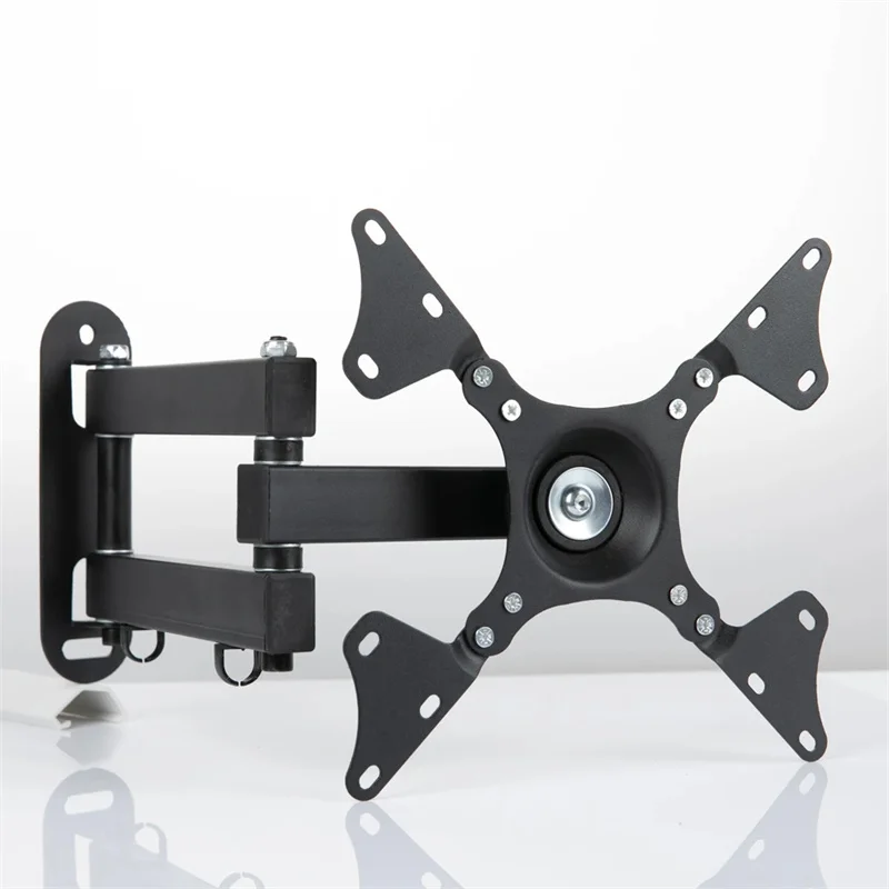 Retractable Monitor Mount Bracket for 14 To 37 Inch Tv Lcd Led Rotation Tilt Swivel Adjustable Wall Tv Mounts Flat Panel Holder