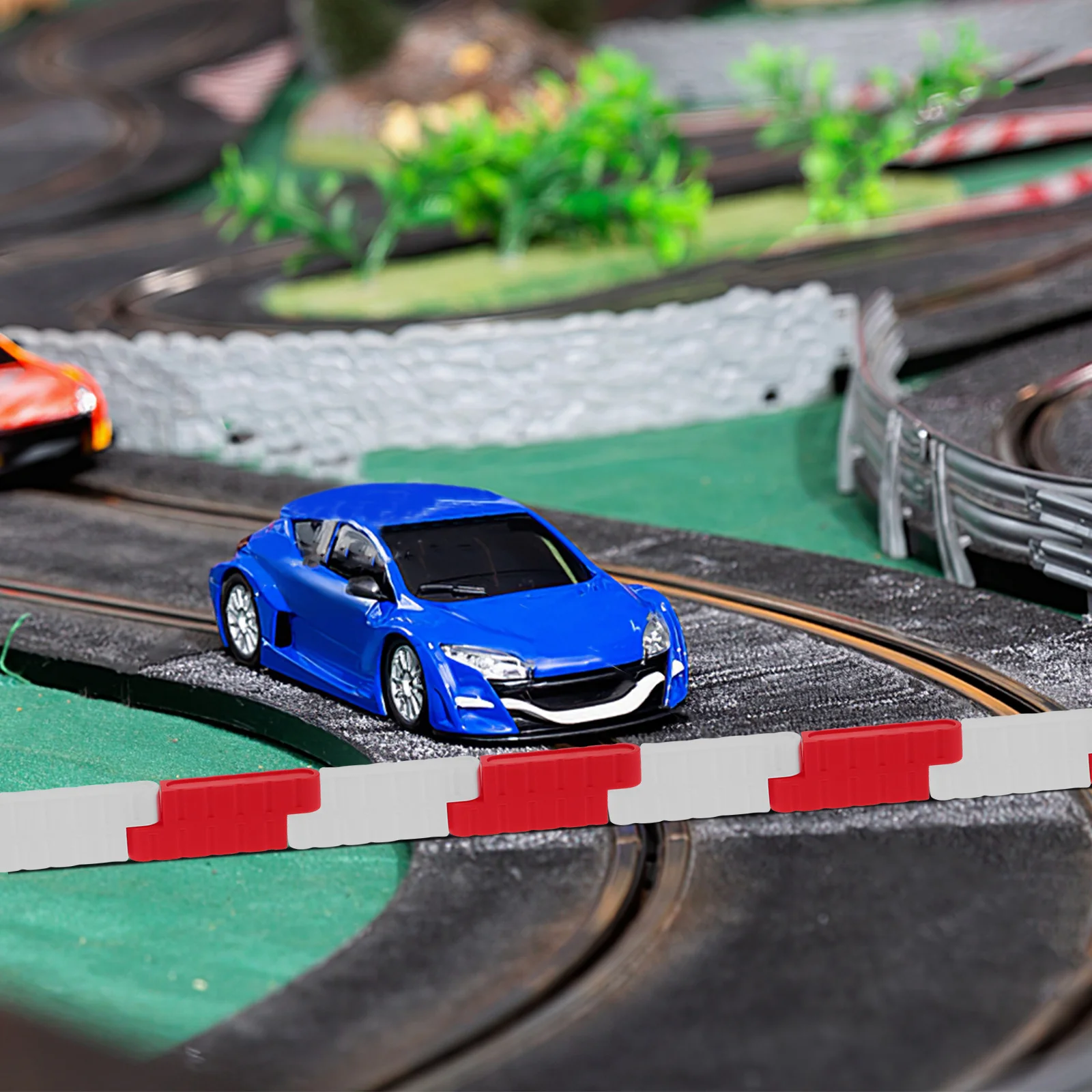 حاجز صغير لملحقات سيارة RC 16 قطعة نموذج كتلة الطريق الانجراف سباق المسار سياج المرور #4