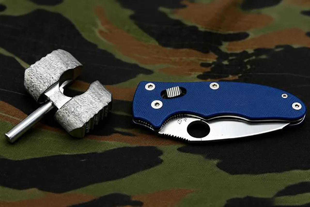 3 Colors Knife Titanium Ball Cage Lock Screw for Spyderco C101 Manix2 / Manix2 XL Knives Shaft Lock Push Button Rivet