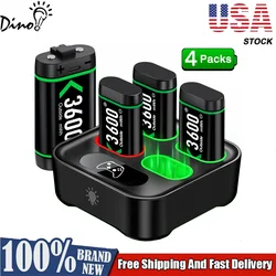 Rechargeable Battery for Xbox One Controller 4 x 3600mWh Battery for Xbox One/Xbox Series X/S Charging Accessories  ﻿