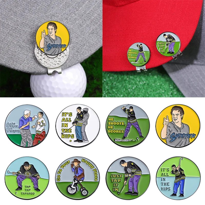 Golf Hat Mark Creative Patterns Ball Hat Clip Marker Magnetic Removable Golf Ball Position Mark Golf Accessories Golfer Gifts