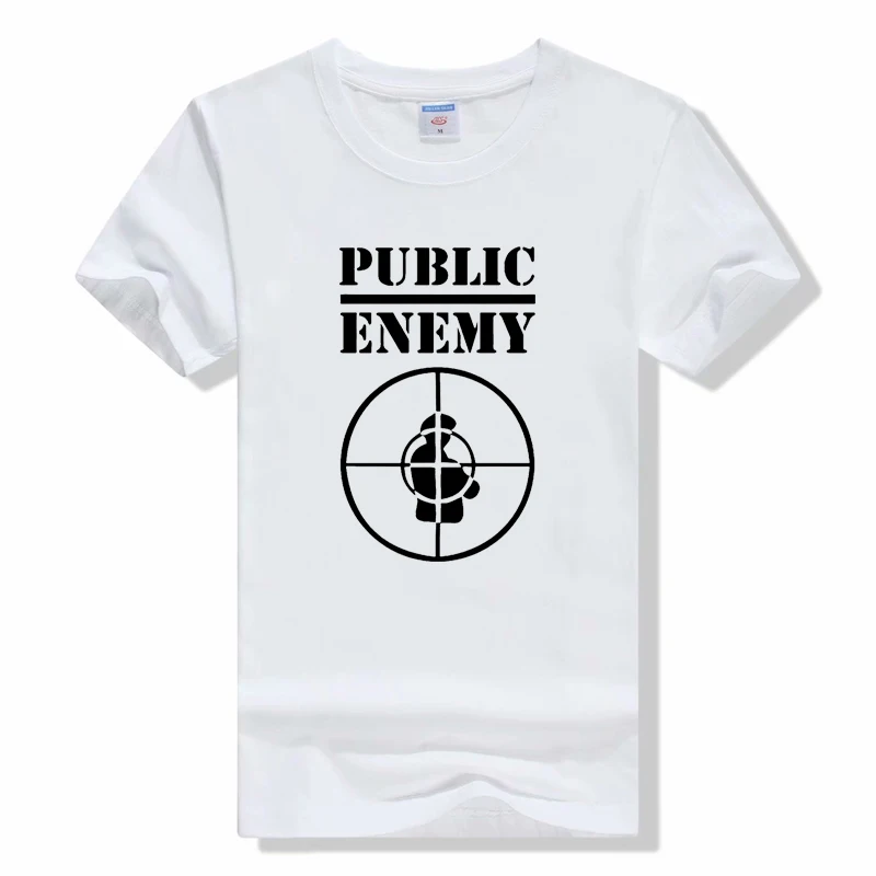 Fun Summer Style US Rap Team Public Enemy T Shirt fashion Cotton T-shirt Short Sleeve Casual Hip Hop Tees