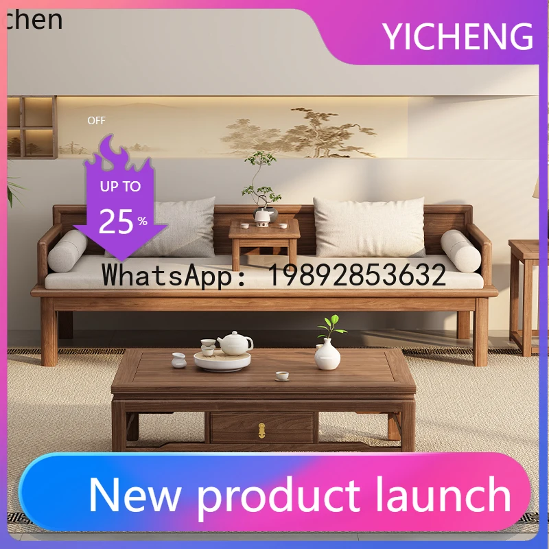 

walnut sofa bed multi-functional push-pull folding retractable arhat bed