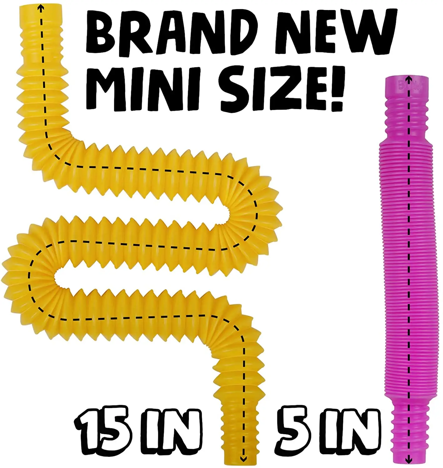 8 Pack Mini Tube Sensory Fidget Toy Colorful Heavy-Duty  for Construction Building Educational Toys for Stress Autism ADHD view 4