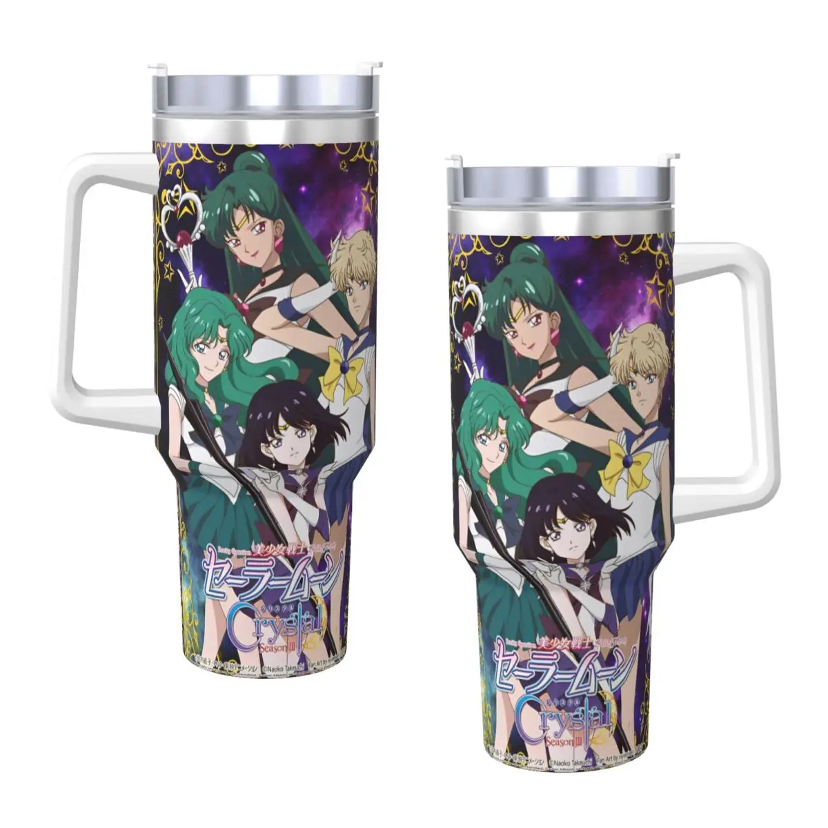 S-Sailor M-Moon Anime Characters Tumbler Cold Drink Water Bottle Heat Preservation Stainless Steel Thermal Mug