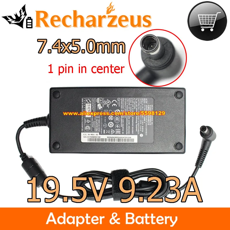 Genuíno para Delta 19.5v 9.23a 180w ac Adaptador Adp180mb k Carregador do Portátil para Msi Ms-17e2 Gp73 Gl65 Fonte de Alimentação