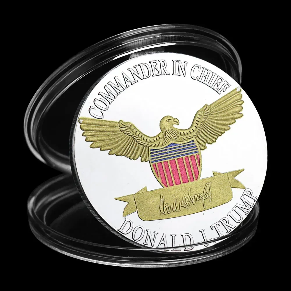 2020 Keep America Great Donald Trump Souvenirs Coin and Gifts for Trump Supporters Golden Silvery Plated Commemorative Coin