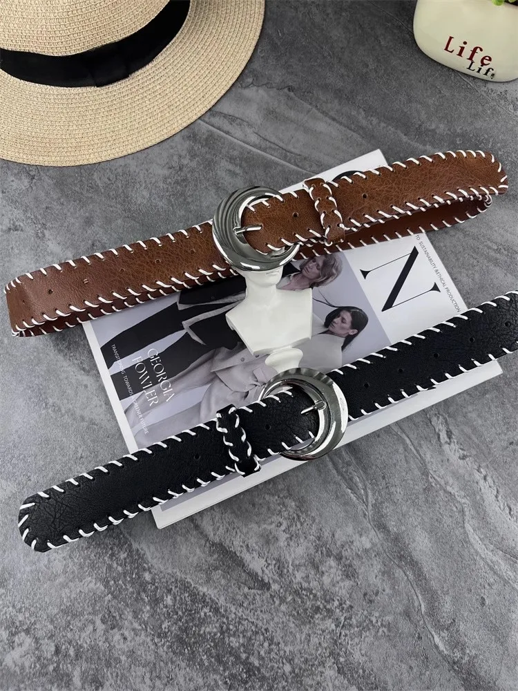 

Женский винтажный корсет из искусственной кожи, женское пальто с поясом, платье с поясом, широкий пояс J1731