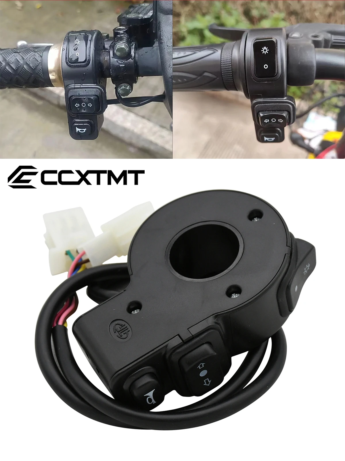 AliExpress NONE Motorcycle Electric Bike Scooter ATV Quad 22mm Handlebar Universal Parts Switch Headlight Turn Signal Horn ON/OFF 3 In 1 Switch