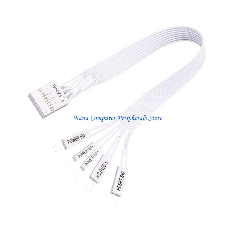 F68C Motherboard Expansion Cable Power LED Reset Power F-PANEL Female to 2Pin Male Connector for Computer Reset Hard Drive