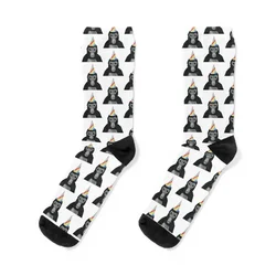 Gorilla tag-calcetines térmicos con sombrero de cumpleaños para hombre y mujer, medias transparentes, kawaii, mono, Invierno