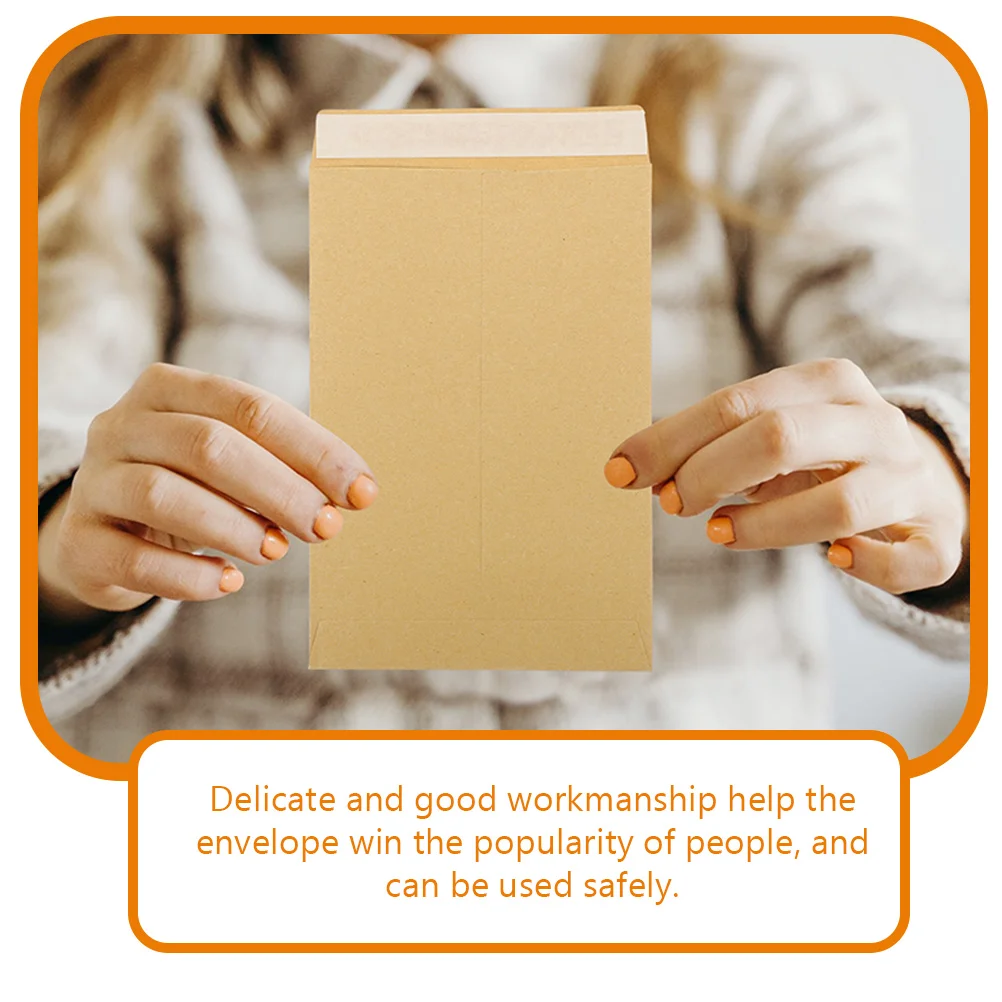 60Pcs Self Adhesive Envelopes Money Organizer for Cash Small Size Portable Kraft Paper Storage for Coins Notes