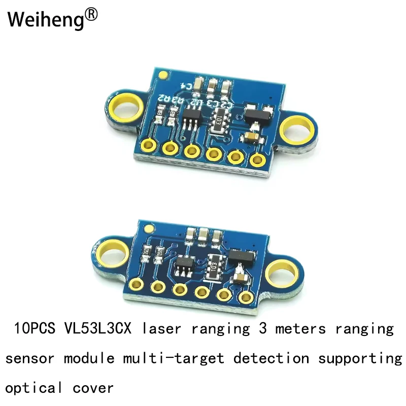 

10PCS VL53L3CX Laser Ranging 3 Meters Ranging SensorModule Multi-target Detection Supporting Optical Cover