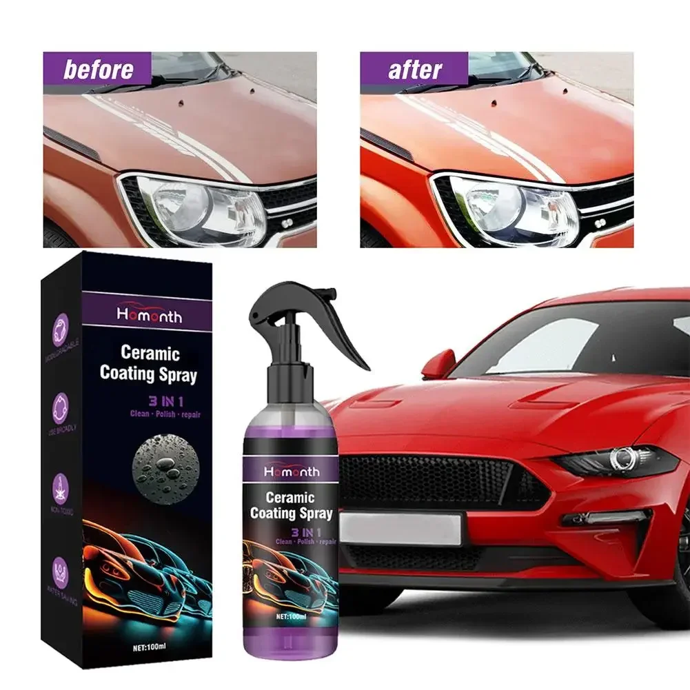 

Car Ceramic Quick Coating Spray Nano Hydrophobic Body Wax Paint Spray Polish Accessories Remover Protection Rep