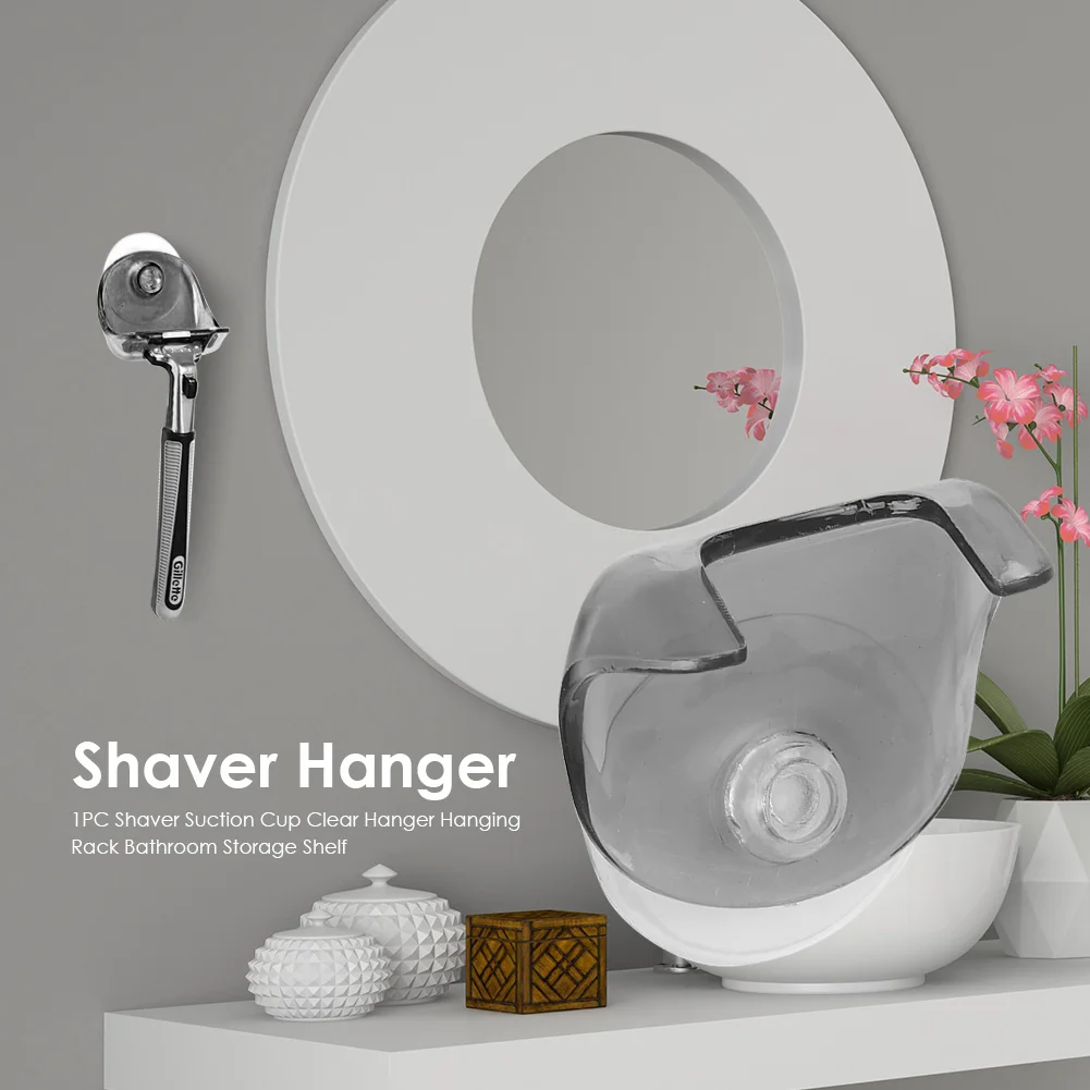 Suction Cup Razor Holder Suction Cup Shaver Storage Rack Shower Razor Holder Shaver Holder Removable & Reusable Suction Hook