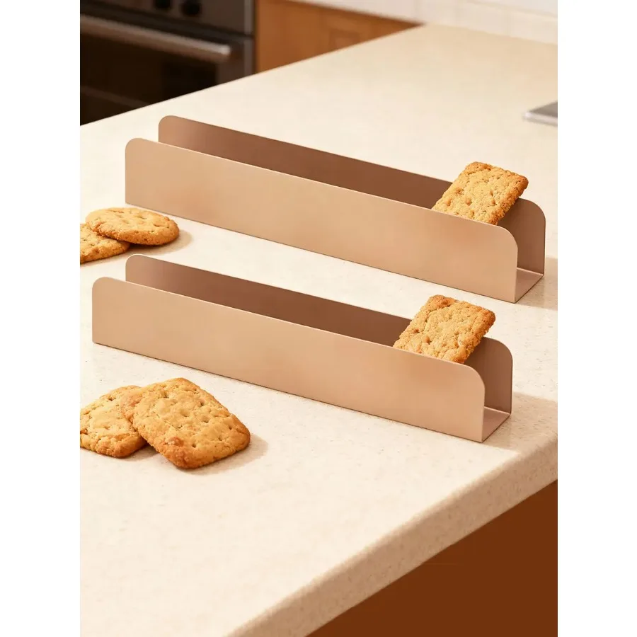 2Pcs Brown Stainless Steel U-Shaped Cookie Cutters - Durable Baking Tools for Fondant Baguettes Desserts Christmas Treats - Image 5