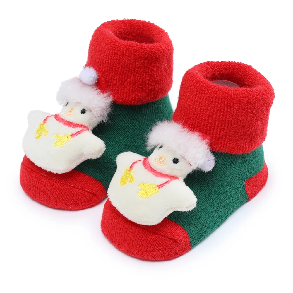 

Cotton Baby Christmas Socks Cartoon Warm Sock Floor Sock Baby Girl Boy Anti-slip