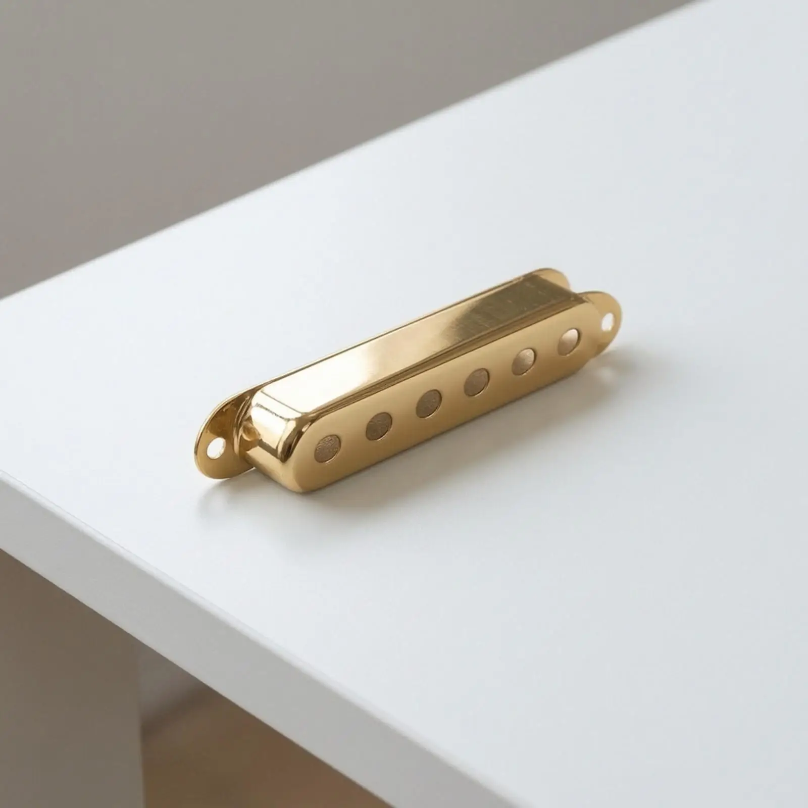 Brass Open-Style Single-Coil Pickup Cover Replacement 52mm Pole Spacing Pickup Cover Precision Fit Robust