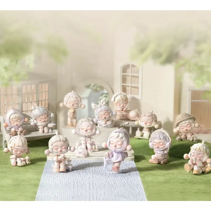 

Skullpanda Temperature Series Figurines Trendy Toys Blind Boxes Car Mounted Desktop room Ornaments Children Girl Gift Christmas