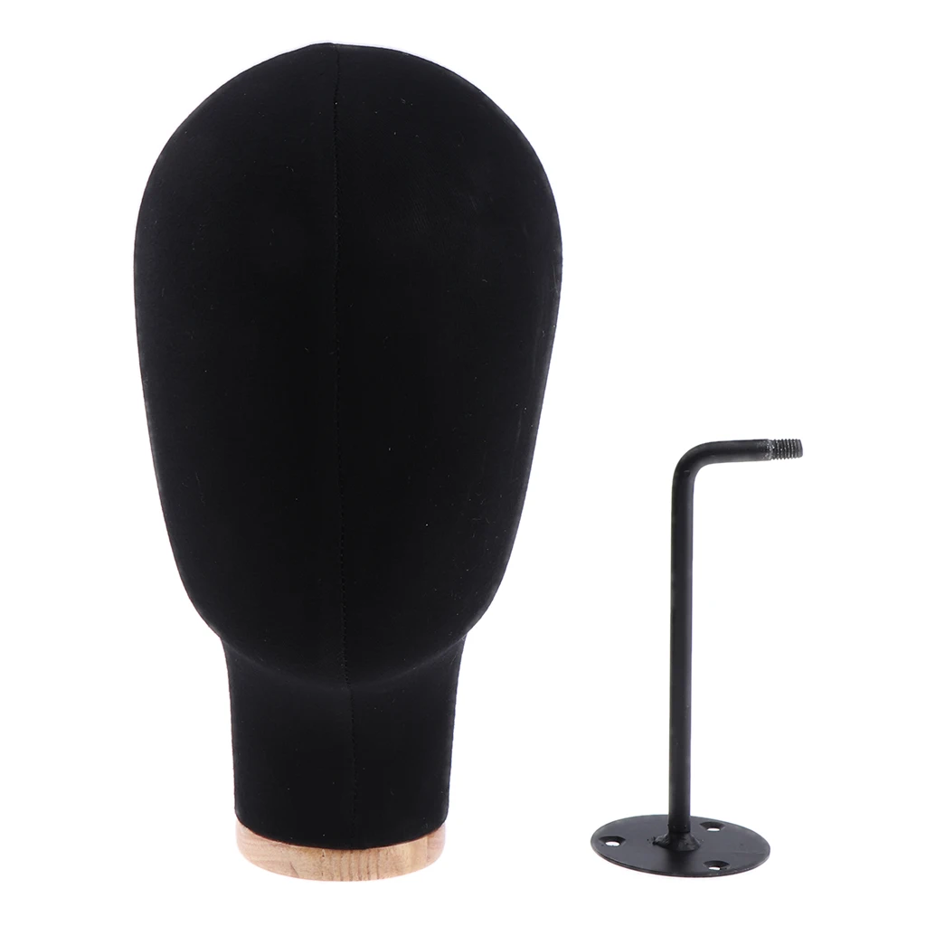 21 Inch Wall Mounted Head Wig Hat Making Glasses Display Model Manikin with Screws Set Wig Making Mannequin Head