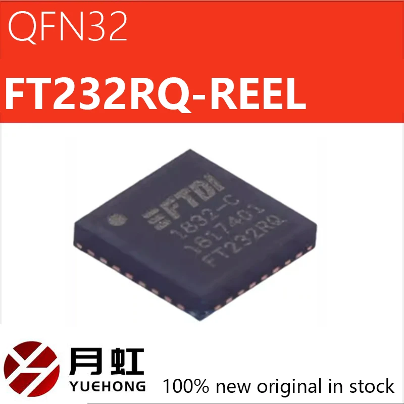 1/10/20pcs New original FT232RQ-REEL interface chip QFN32 FT232RQ IC controller 3.3V~