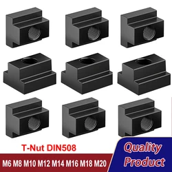 T-nut DIN508 Grade 10.9 Carbon Steel T-Slot Nut Block Slot Slider Nuts Clamp Table Milling Machine M6 M8 M10 M12 M14 M16 M18 M20