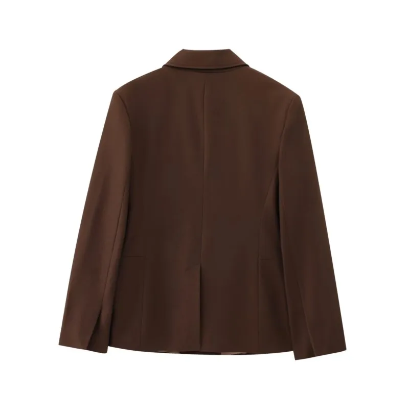 سترة نسائية مكتب سيدة الربيع جيب الديكور امرأة عادية زر معطف المرأة ملابس خارجية أنيقة أبلى سترة الإناث