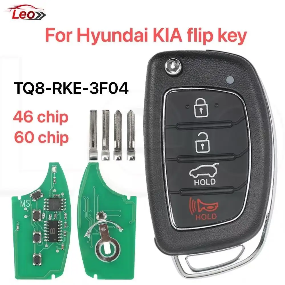 

Автомобильный выкидной ключ Leo FCC ID:TQ8-RKE-3F04 95430-4Z101 95430-4Z100 315МГц 46/60 чип для Hyundai SANTA Fe 2013 2014 2015 2016