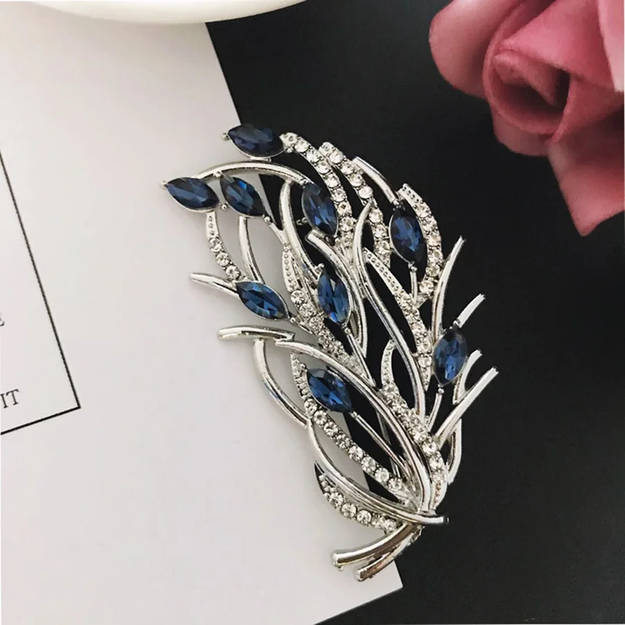 Rhinestone Corsage High-End Temperament Simple Brooch Woolen Coat Windbreaker Decorative Buckle Jewelry