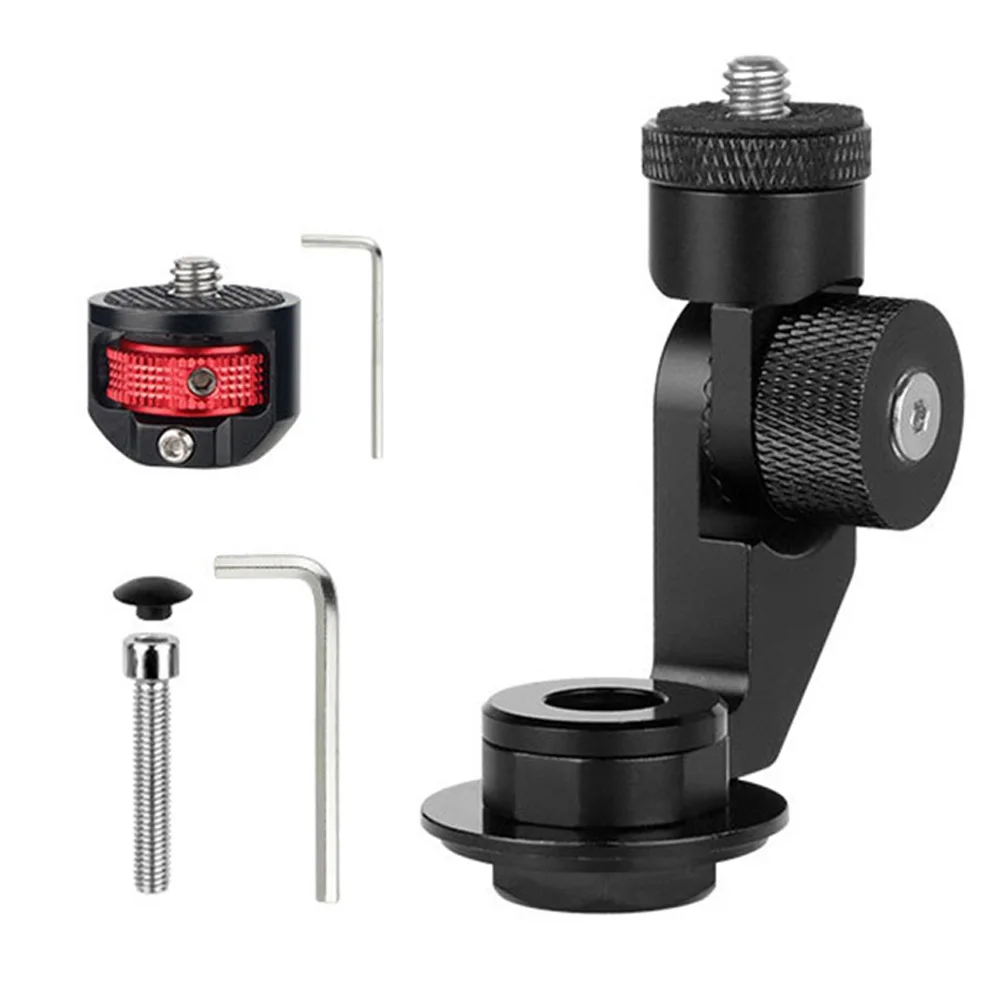 

Secure Aluminium Action Camera Holder for Bike M6 P1 L40mm Stem Mount with Shock Absorbing and Angle Adjustment