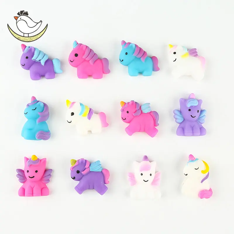 48-6Pcs Unicorn Kawaii Funny Stress Toys for Adults Stress Relief Toy Squishy Sensory Mochi Fidget Anti-stress Girls Hobbies