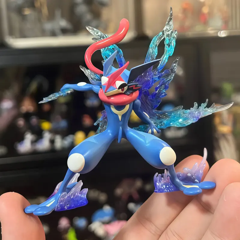 12 سنتيمتر البوكيمون شخصيات كرتونية الدمى Greninja تطور الرماد كيتشوم نسخة النينجا الضفدع نموذج تمثال للتزيين تحصيل الاطفال اللعب