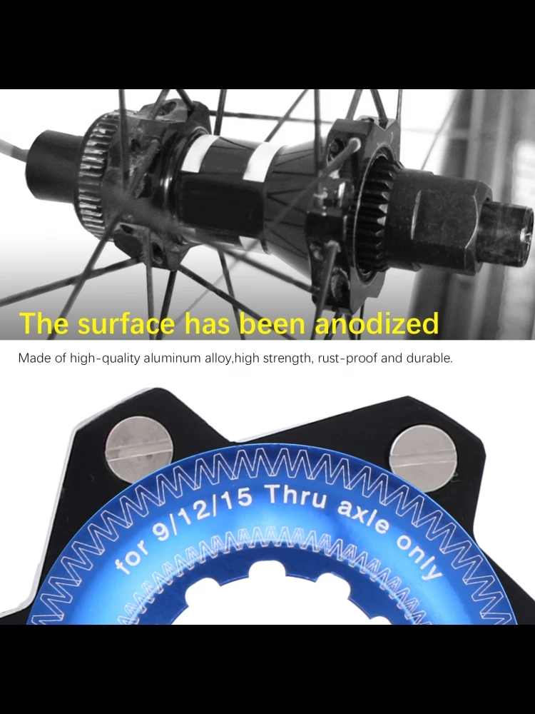 AliExpress UK Center Lock Adapter Aluminum Alloy 6 Bolts Center Rust‑proof Durable Disc Brake Rotor Conversion Seat for Bicycle Mountain Bike