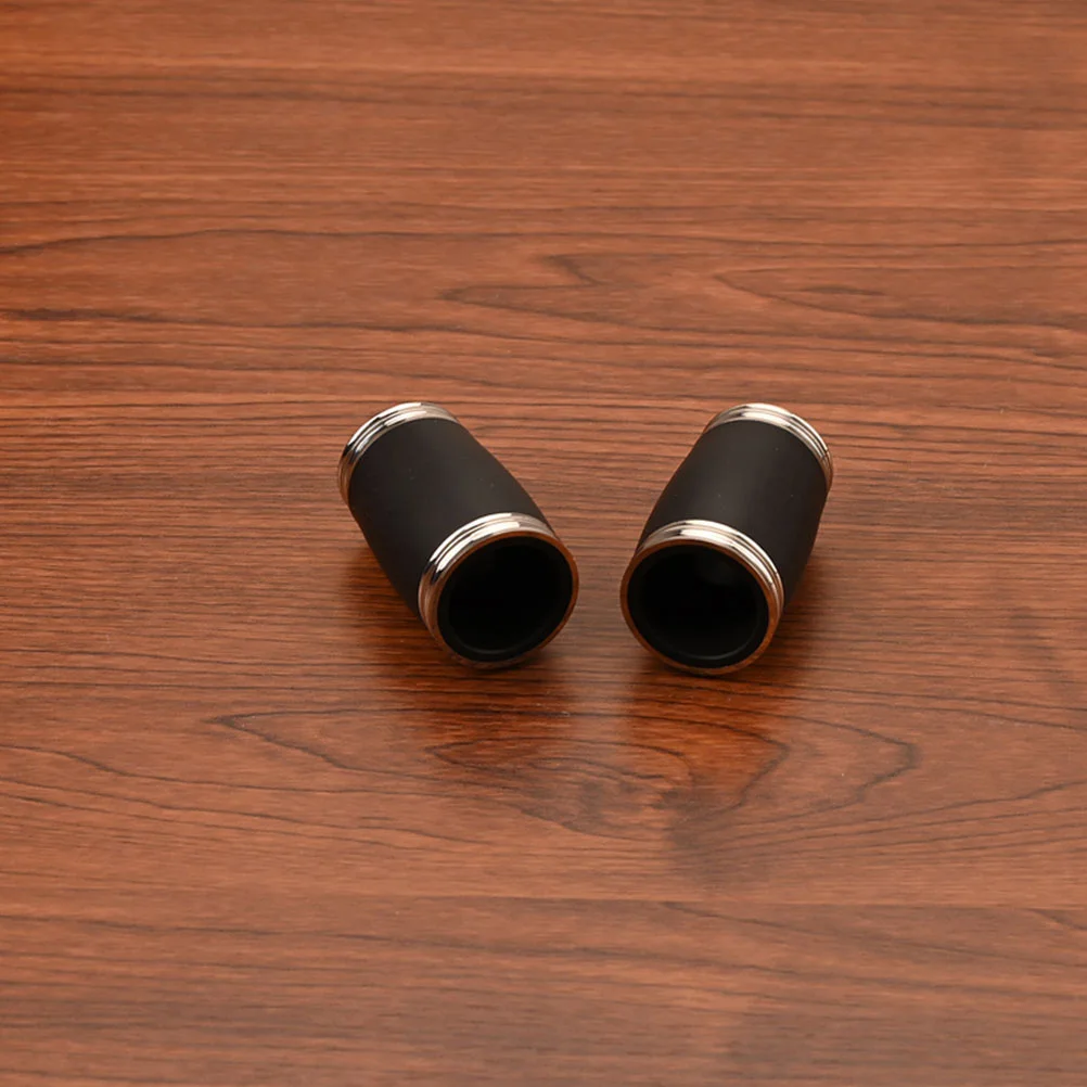 

2 Pcs B Flat Treble Clarinet Musical Instrument Accessories Two Section Tubes