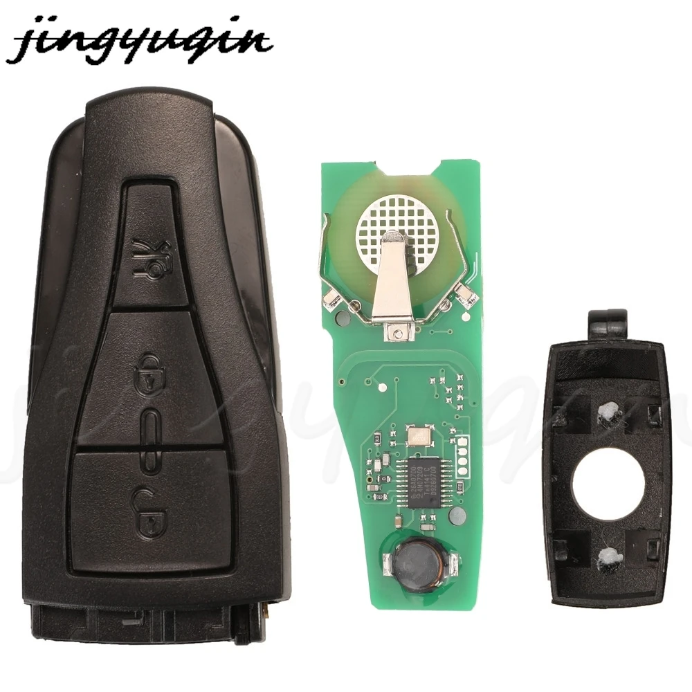 Jingyuqin 3 ปุ่มสมาร์ทรีโมทกุญแจรถ FOB 434 MHz ID46 PCF7941 ชิปสําหรับ MG MG550 MG 6 Keyless Go Control เปลี่ยน