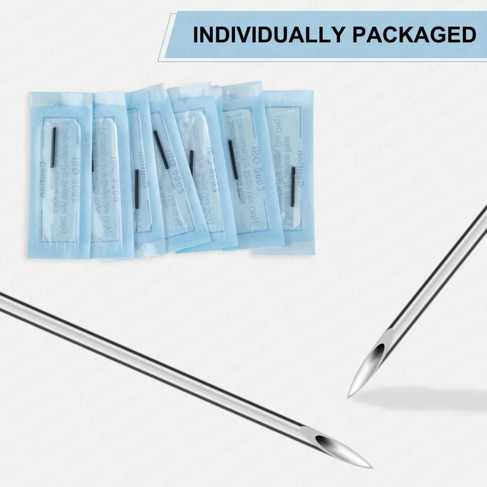 10pcs Real Eyebrow Needles for Begginner Training Professional Eyebrow Implantation Technology for Permanent Makeup