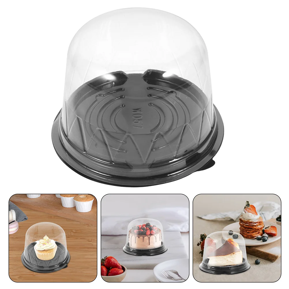 

100Pcs Mini Cake Boxes Clear Lid Moon Cake Packaging Boxes for Bakery Dessert Cupcake Muffin Container Mini Cupcake Container