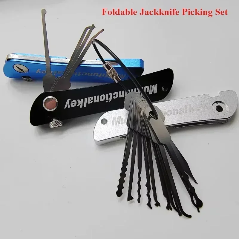 1PCS Picklock UNTUK Jackknife Micha Tetra Lockpick Keychain Tool Profesional Ganzua Game Auto Bypass Lock Bumping Picks Picking