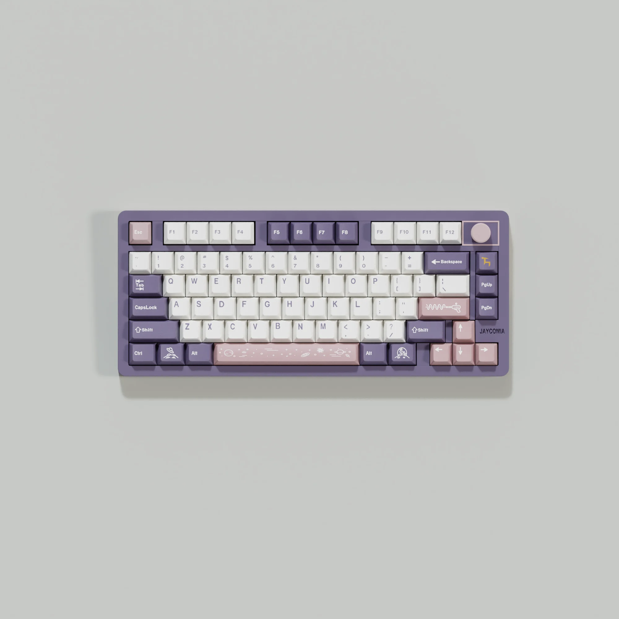 Imagem -04 - Cherry Purple Keycaps Grupo Pbt Alemão Espanhol Árabe Francês Coreano Tailandês Dye-sub Grande Conjunto Switches mx para Wooting Switch 75