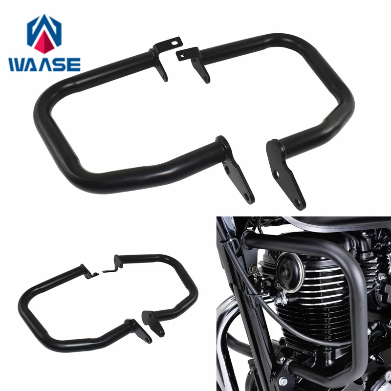 

waase For Honda GB350 GB350S GB 350 350S 2023 2024 Left and Right Engine Bumper Guard Frash Stunt Cage Crash Bar Frame Protector