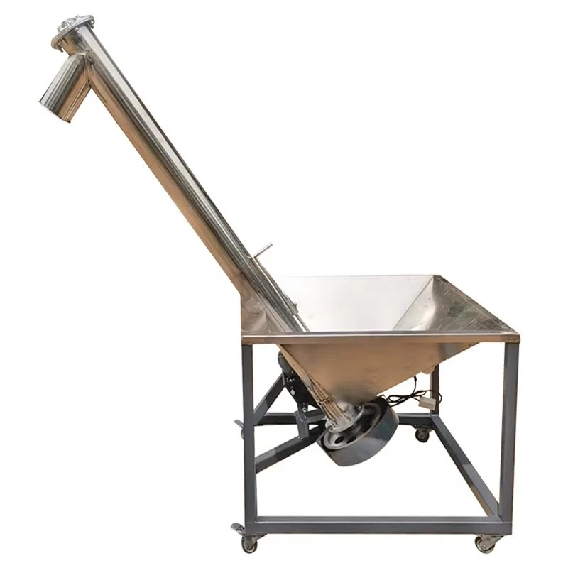 Grain suction machine Spiral flexible circular hopper Powder spiral feeder Conveyor